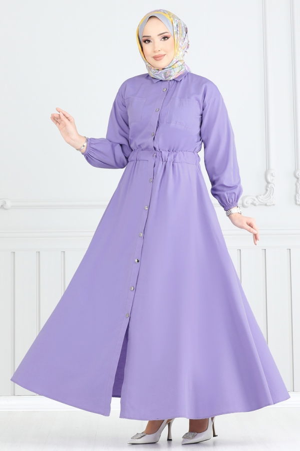 Modaselvim New Season Discount Dress 805OZN1046 Lilac