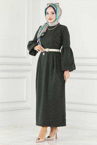 moda selvim 8060UKB139 العفني فستان - Thumbnail