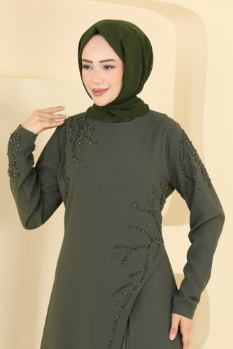 A.B. - Dress 8063AB368 Khaki