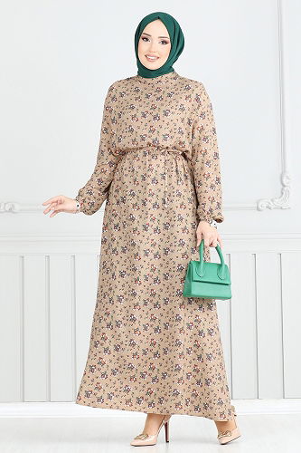 moda selvim Dress 807OZN1046 Vision - Thumbnail