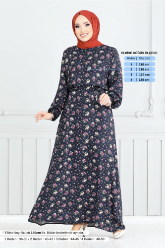 MRV O.Z.R. - Dress 807OZR1047-M Navy Blue