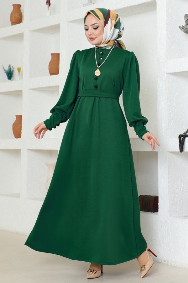 Modaselvim BIG SEASON DISCOUNT Dress 8080UKB139 Emerald