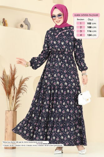 O.Z.N. - Dress 810OZN1046 Navy Blue