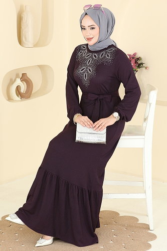 moda selvim الفستان توتي 810PM271 - Thumbnail