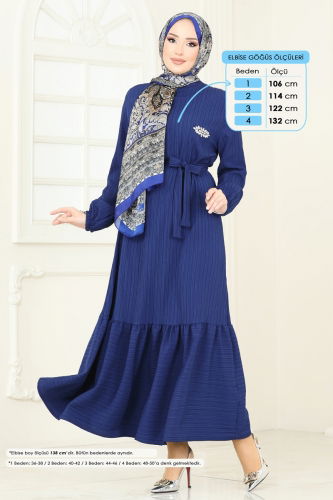 O.Z.N. - Dress 813OZN1046 Navy Blue