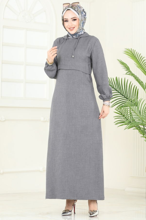 Modaselvim Dress Dress 814OZN1046 Gray