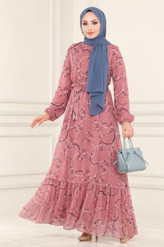 B.R.N.K.O. - Dress 81817BRNKO395 Dried Rose