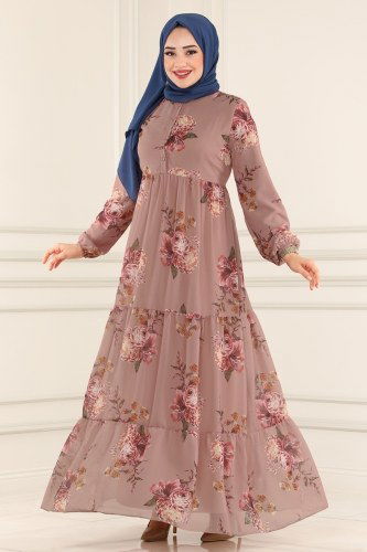 B.R.N.K.O. - Dress 81842BRNKO395 Dried Rose