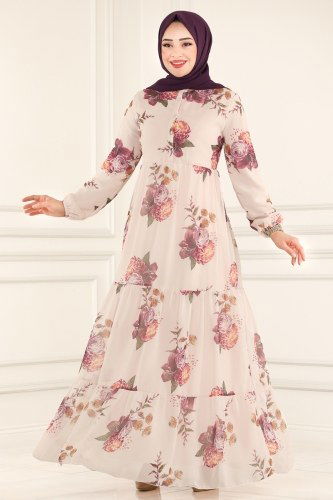 B.R.N.K.O. - Dress 81842BRNKO395 Ecru