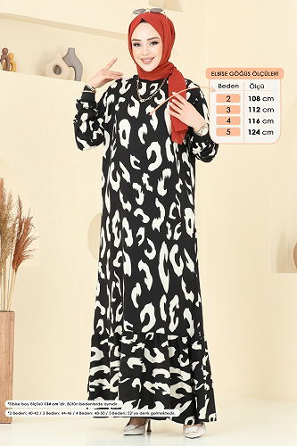 moda selvim الفستان بيج 820OZN1046 - Thumbnail