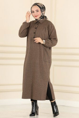 B.R.Z - Dress 8224BRZ597 Latte