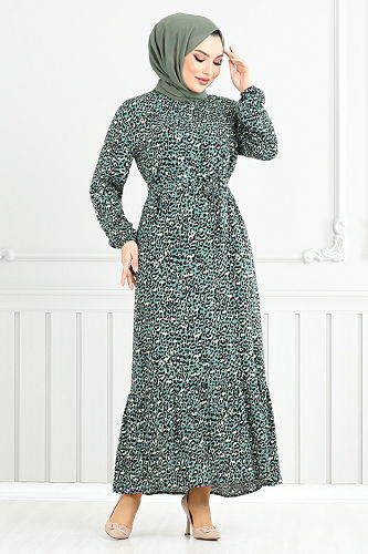 moda selvim Dress 822OZR1047-M Mint - Thumbnail