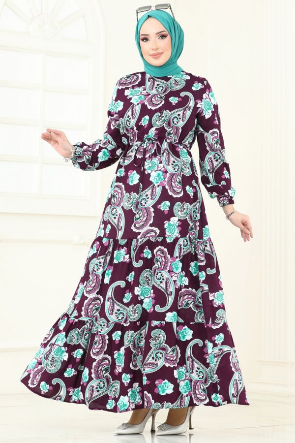 Modaselvim خصم صافٍ20%+20% في سلة التسوق الفستان توتي 823OZN1046