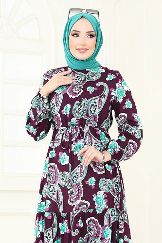 moda selvim الفستان توتي 823OZN1046 - Thumbnail