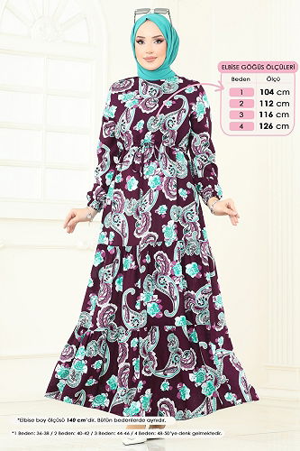 moda selvim الفستان توتي 823OZN1046 - Thumbnail