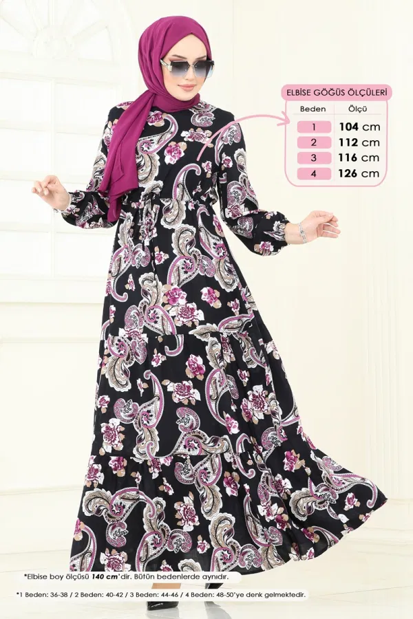 Modaselvim خصم صافٍ20%+20% في سلة التسوق الفستان كحلي 823OZN1046