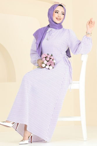 H.B.S. - Dress 8343HBS856 Lilac