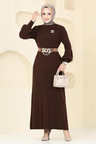 K.L. - Dress 8356KL398 Brown