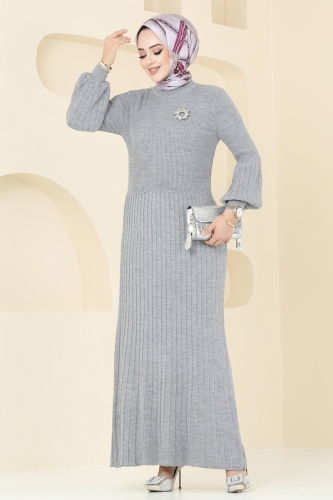 K.L. - Dress 8356KL398 Gray