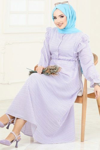 H.B.S. - Dress 8357HBS856 Lilac