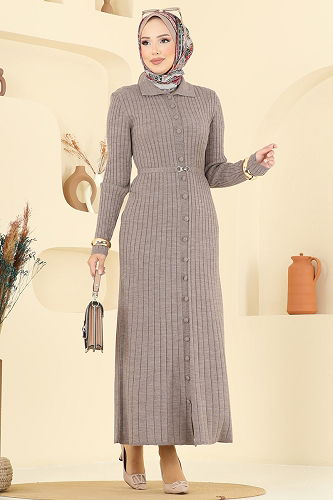 moda selvim Dress 8361KL398 Dark Vision - Thumbnail