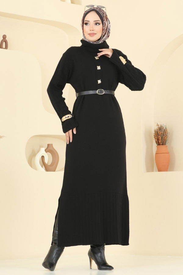 Modaselvim NET 20%+20% DISCOUNT IN THE CARD Dress 8362KL398 Black