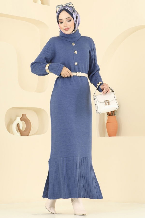 Modaselvim NET 20%+20% DISCOUNT IN THE CARD Dress 8362KL398 Indigo