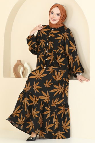 O.Z.N. - Dress 840OZN1046 Tan & Black