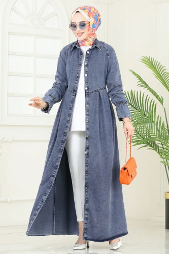 moda selvim Dress 851ASE1098 Washed Light Jeans - Thumbnail