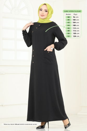 S.V.L. - Dress 9011S324 Black