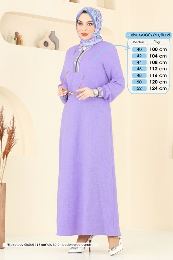 Modaselvim NET 20%+20% DISCOUNT IN THE CARD Dress 9021S324 Lilac