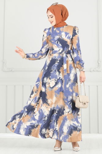 moda selvim Dress 9034S324 Vision - Thumbnail