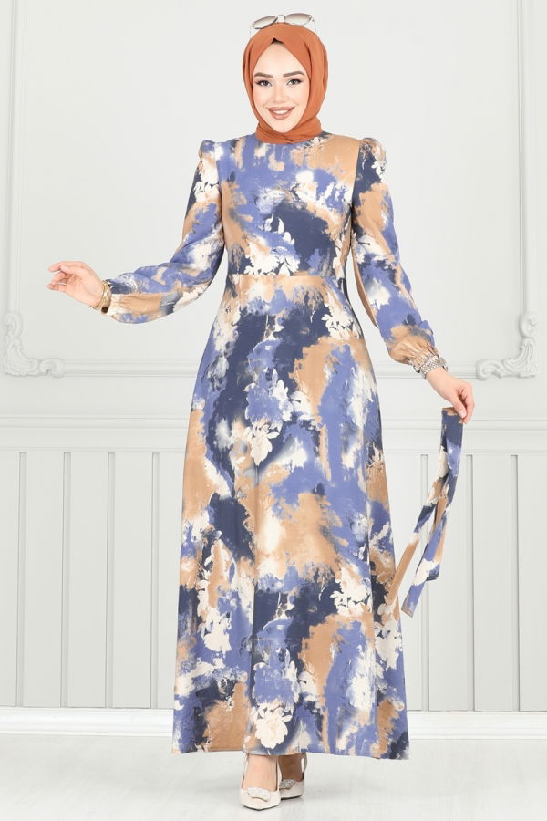 Modaselvim خصم صافٍ20%+20% في سلة التسوق الفستان بيج 9034S324