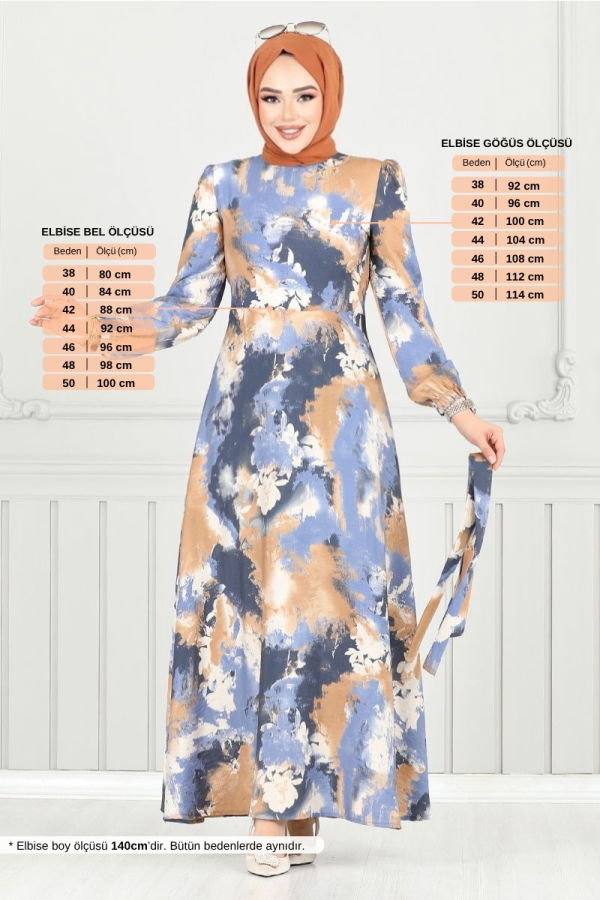 Modaselvim NET 20%+20% DISCOUNT IN THE CARD Dress 9035SVL982-M Vision