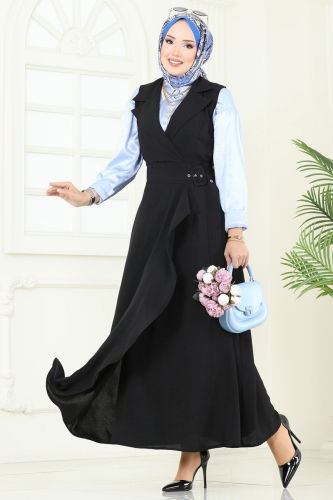 S.V.L. - DRESS 9036S324 Black