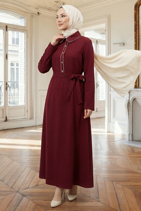 Modaselvim A FEAST OF DEALS Dress 9221PL940-M Burgundy