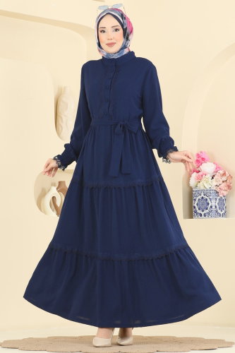 P.L.K. - Dress 9242PLK541 Navy Blue
