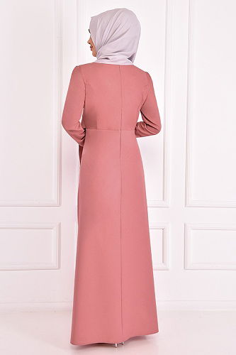 moda selvim الفستان تفاحي ASM2354-M - Thumbnail