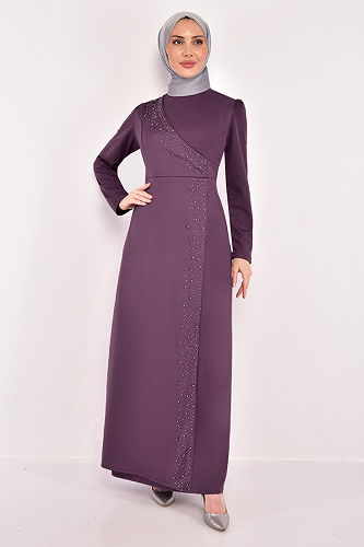 moda selvim DRESS ASM2459-M Lila - Thumbnail