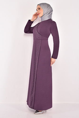 moda selvim DRESS ASM2459-M Lila - Thumbnail