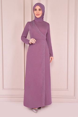 moda selvim DRESS ASM2459-M Rose Dried - Thumbnail