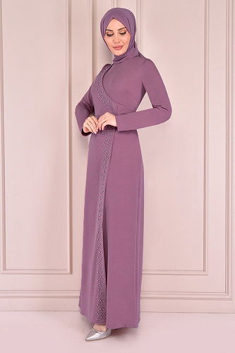 moda selvim DRESS ASM2459-M Rose Dried - Thumbnail