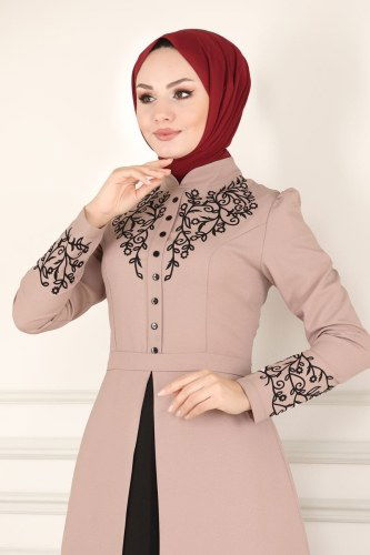 moda selvim ASM2484 فيزيون فستان - Thumbnail