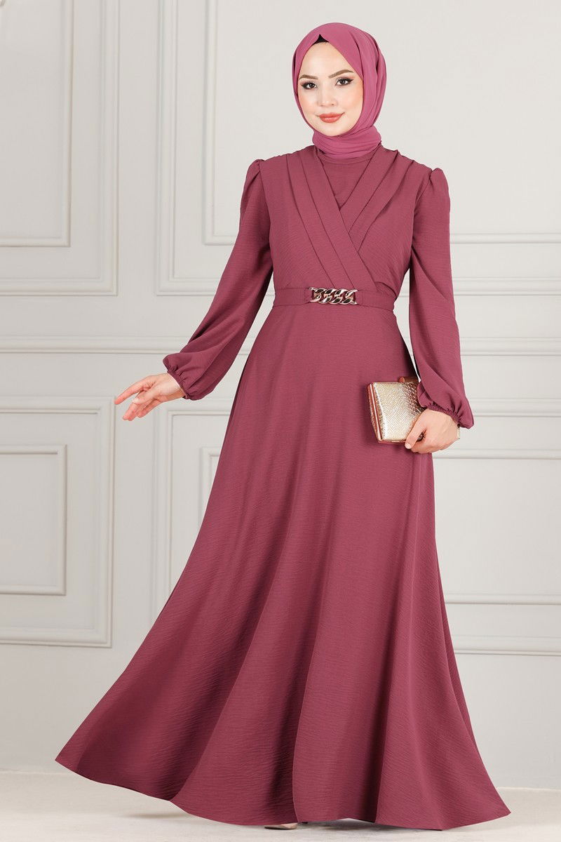 Dark dusty pink dress sale