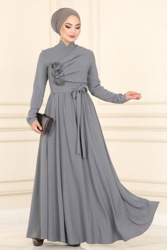 A.S.M. - Dress ASM2544 Gray