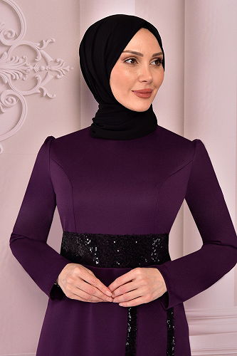 moda selvim الفستان توتي ASM2545-M - Thumbnail