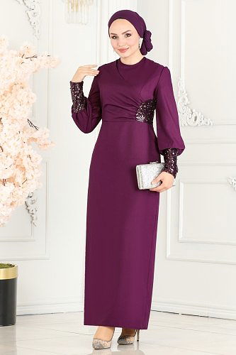 moda selvim الفستان توتي ASM2553 - Thumbnail