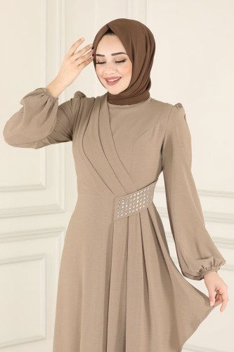 moda selvim ASM2555 فيزيون فستان - Thumbnail