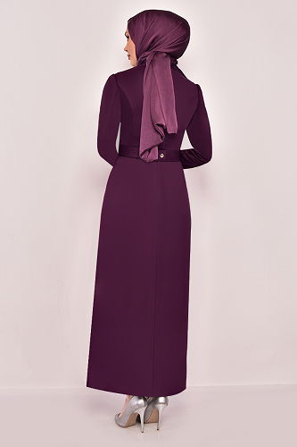 moda selvim الفستان توتي ASM2558-M - Thumbnail