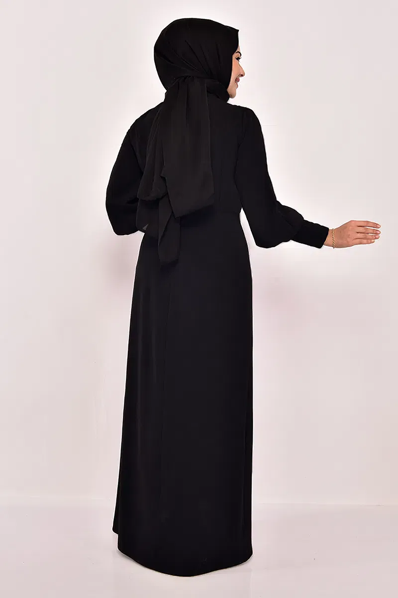 moda selvim Dress ASM2569-M Black - Thumbnail